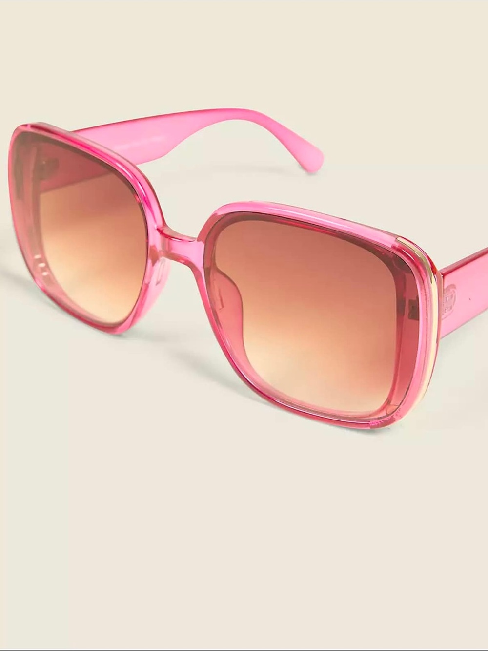 🆕Pink & Goldtone-Accented Sunglasses